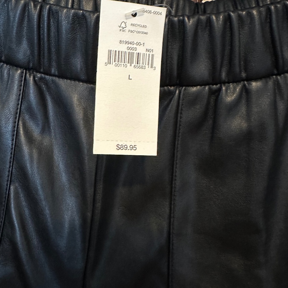 Vegan leather pants Gap